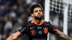 Yuri Alberto, tras anotar un gol en Platense vs. Corinthians por la Copa Libertadores.