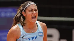 Tiene 23 años, ocupa el puesto 203 del ranking mundial y logró igualar un récord de Gabriela Sabatini jugando para Argentina