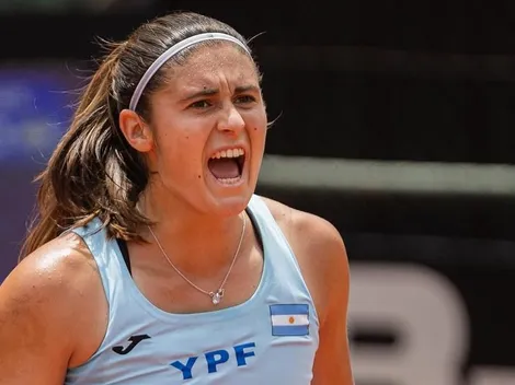 Tiene 23 años, ocupa el puesto 203 del ranking mundial y logró igualar un récord de Gabriela Sabatini jugando para Argentina
