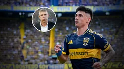 Adam Bareiro, delantero de Boca, y Martín Palermo.