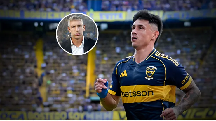 Adam Bareiro, delantero de Boca, y Martín Palermo.