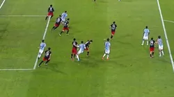 Marcos Rojo, expulsado ante River.