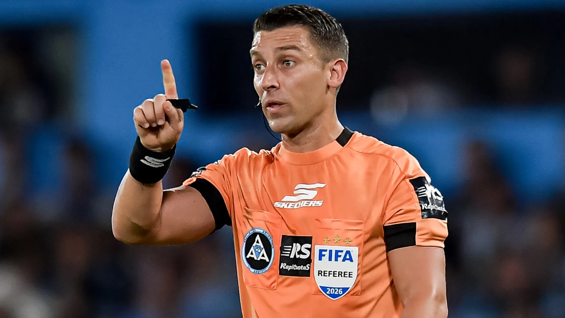Sebastián Zunino, árbitro del fútbol argentino. (Getty Images)