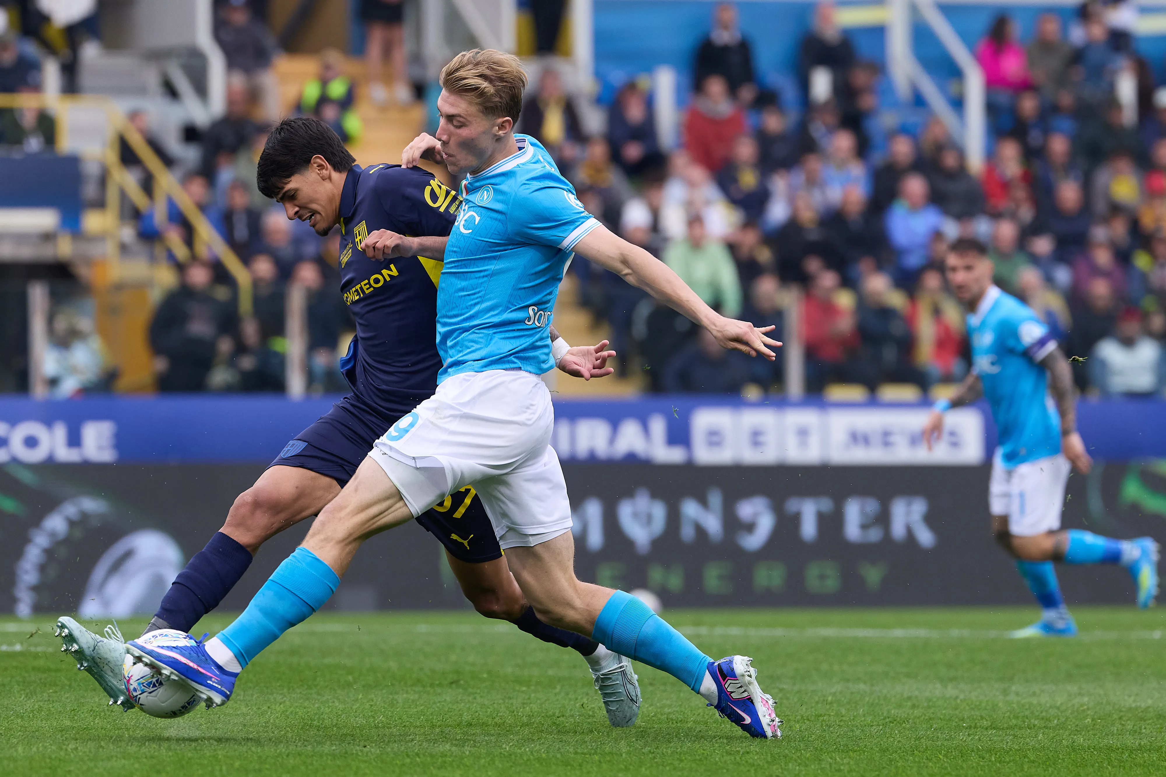 Mariano Troilo en el partido frente al Parma.