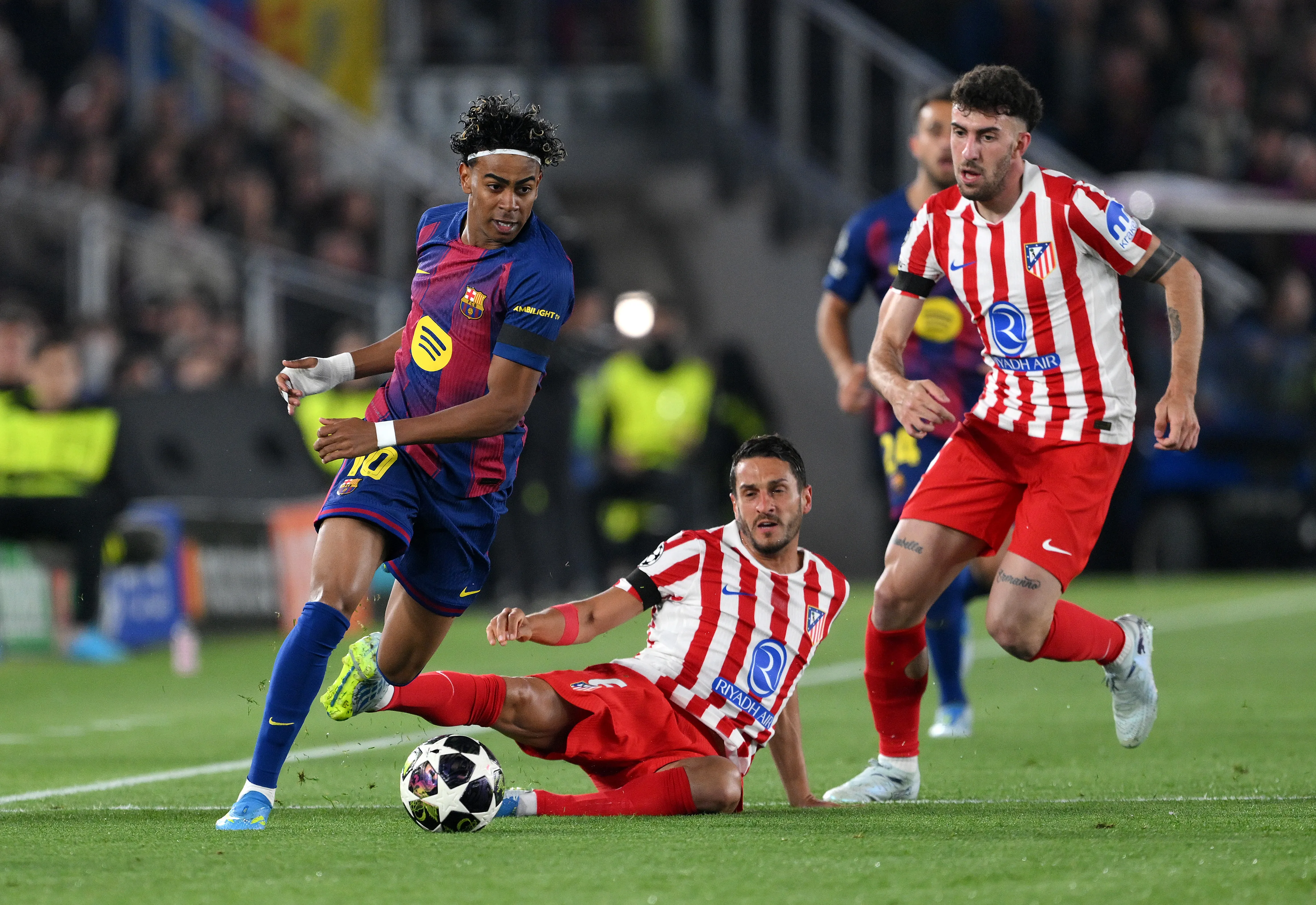 Lamine Yamal, en el último Barcelona ante Atlético de Madrid. (Getty Images)