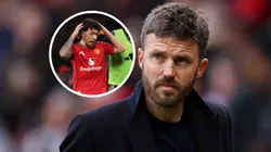 Michael Carrick criticó la expulsión que sufrió Lisandro Martínez en el Manchester United vs. Leeds.