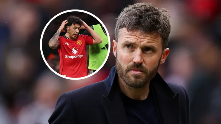 Michael Carrick criticó la expulsión que sufrió Lisandro Martínez en el Manchester United vs. Leeds.