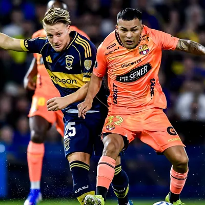 Boca goleó a Barcelona de Ecuador y ya piensa en el Superclásico