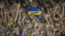 Los hinchas de Boca en La Bombonera.