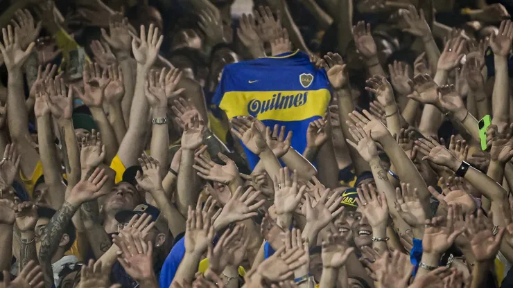 Los hinchas de Boca en La Bombonera.