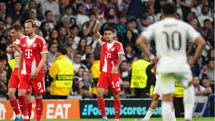 Luis Díaz celebra su golazo ante Real Madrid.