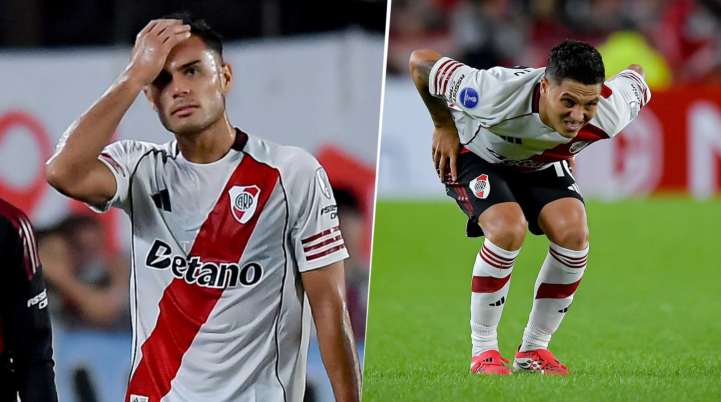 Fausto Vera y Juanfer Quintero, afuera del Superclásico.