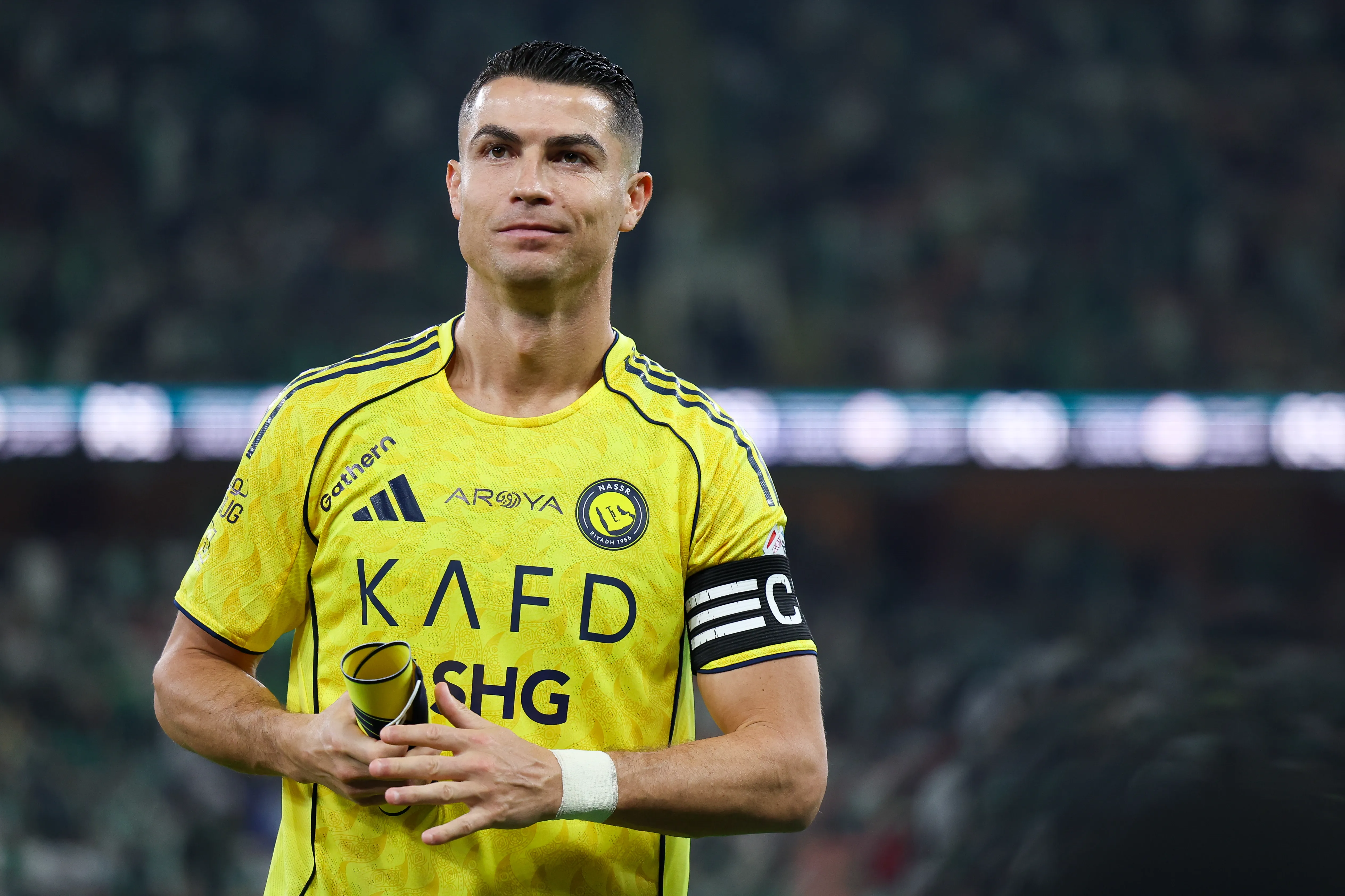 Cristiano Ronaldo, delantero portugués de Al Nassr. (Getty Images)