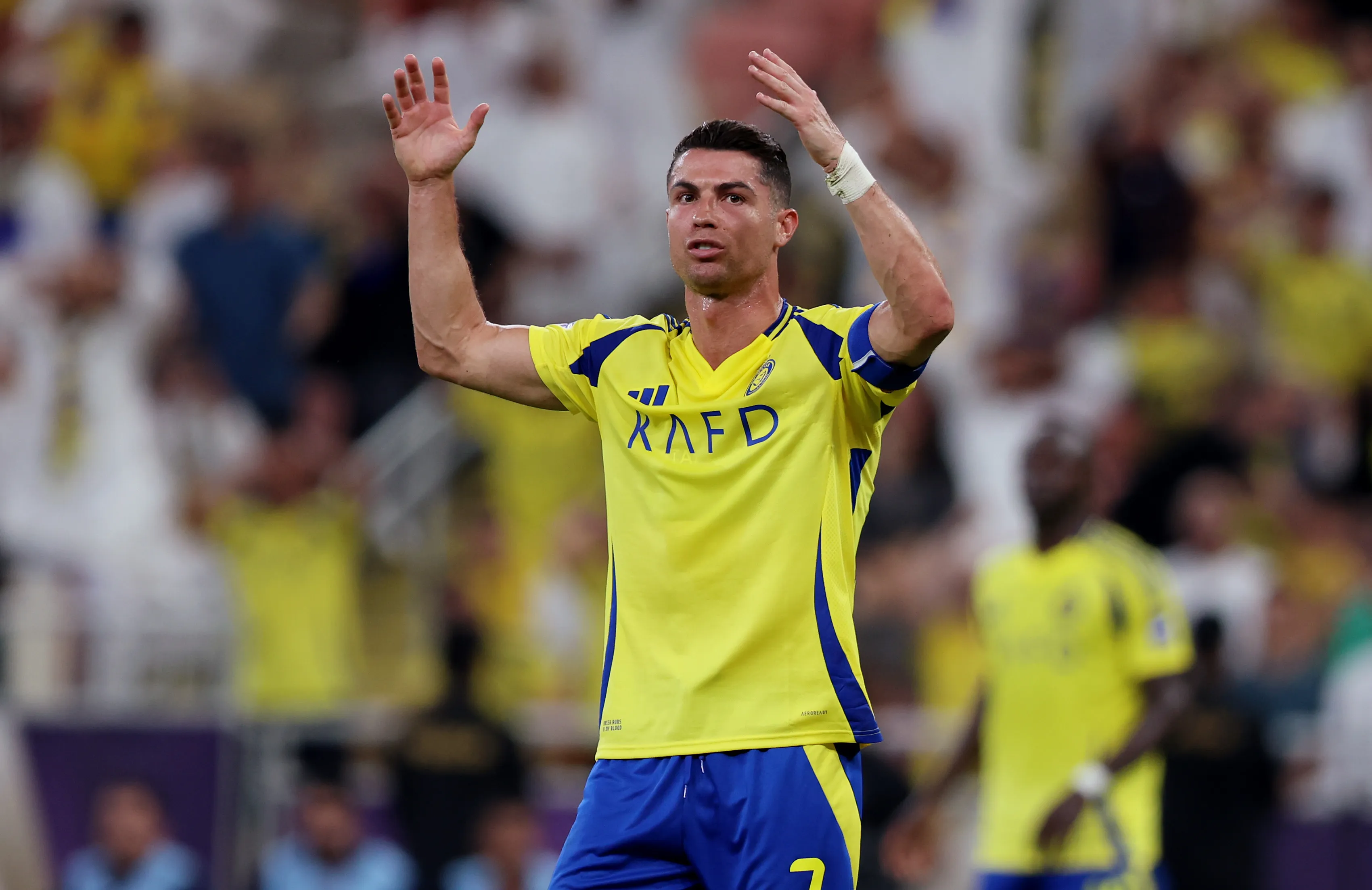 Cristiano Ronaldo, delantero portugués de Al Nassr. (Getty Images)