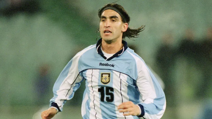 Claudio Husaín en la Selección Argentina.