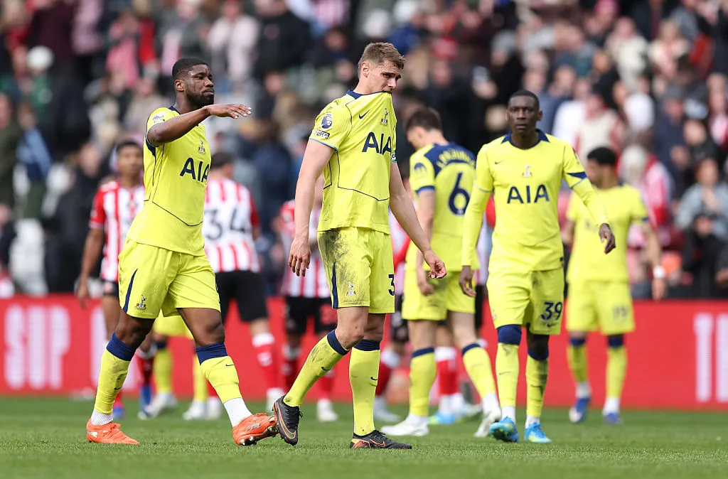 Tottenham hoy mismo estaría descendiendo de la Premier League. (Getty)
