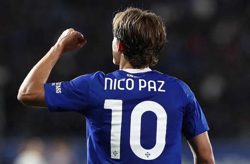 Nico Paz la está rompiendo en Italia y no descartan una vuelta a Madrid post Mundial 2026. (Getty)