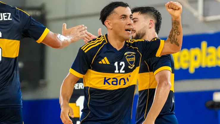 Nicolás Leguizamón, jugador de Boca Futsal ante River.