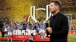 Diego Simeone no quiso dar mensajes a los hinchas del Atlético de Madrid, luego de perder la final de la Copa del Rey.