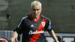 Eduardo Coudet en su etapa como jugador de River.