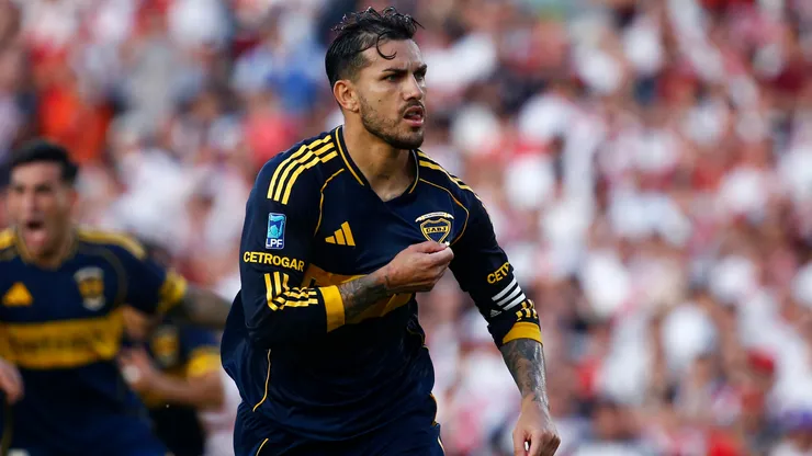 Leandro Paredes tras convertir el 1-0 de Boca ante River.
