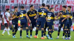 Los futbolistas de Boca en el Superclásico ante River.