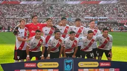El equipo titular de River en el Superclásico ante Boca.