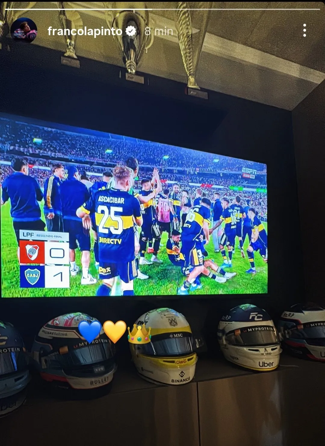 La historia que compartió Franco Colapinto. (IG/francolapinto)