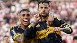 Leandro Paredes y Ayrton Costa, durante el triunfo de Boca ante River.