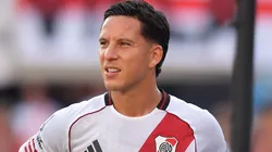Sebastián Driussi salió lesionado en el Superclásico.