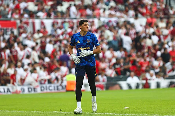 Leandro Brey, antes de la victoria de Boca ante River. (Getty Images)
