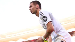 Franco Mastantuono fue recibido hostilmente por el Bernabéu.