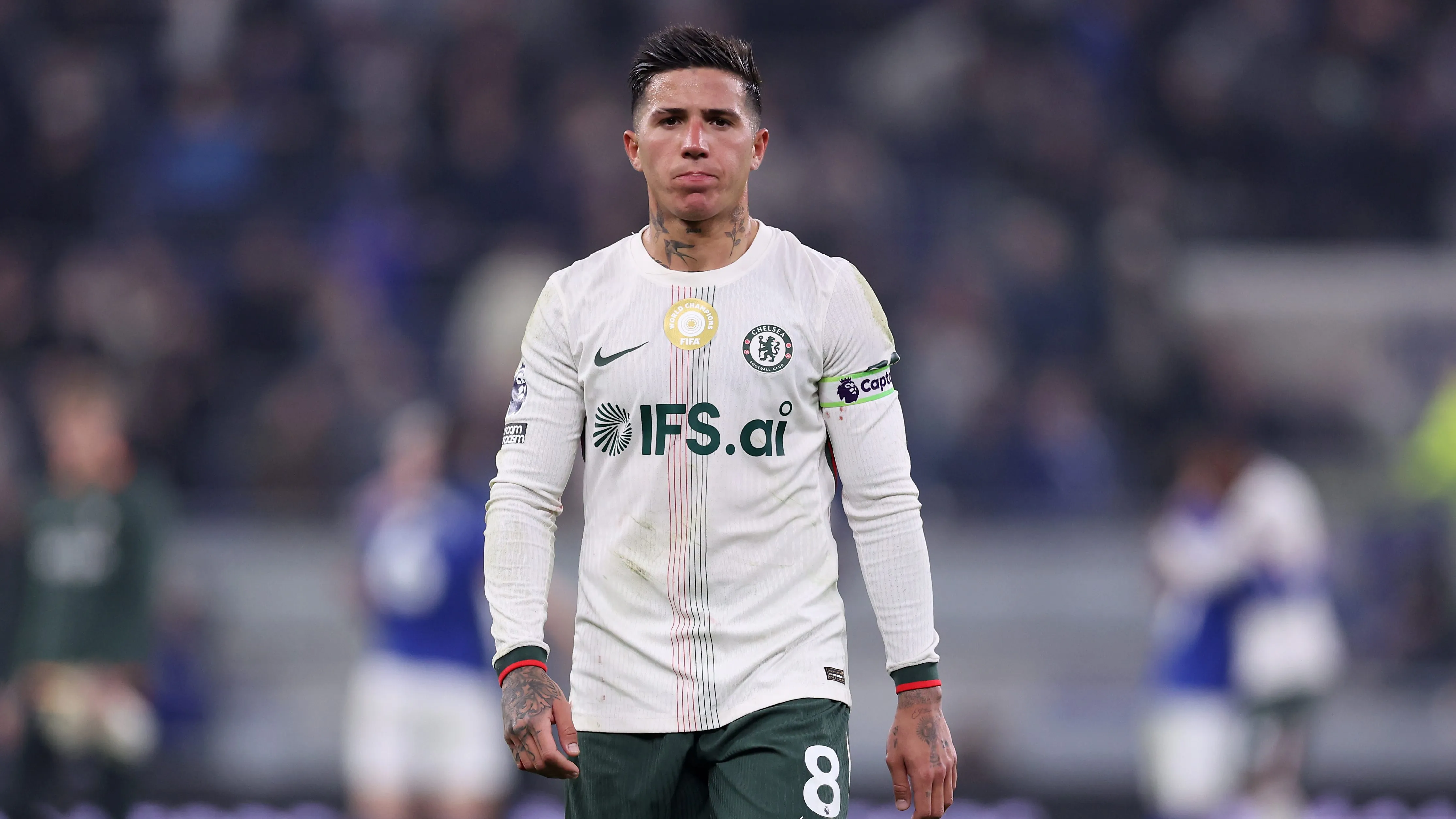 Enzo Fernández tiene opciones para cambiar de club después del Mundial 2026. (Getty)