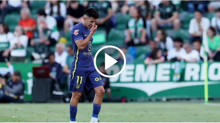 Thiago Almada fue expulsado en Atlético de Madrid.