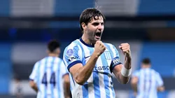 Santiago Sosa celebra su gol frente a Botafogo, por la Copa Sudamericana.