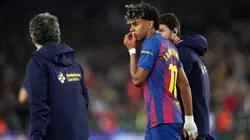 Lamine Yamal no pudo seguir jugando.