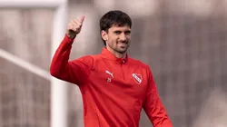 Ignacio Pussetto durante un entrenamiento de Independiente.