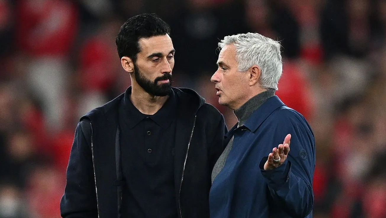Álvaro Arbeloa junto a José Mourinho.