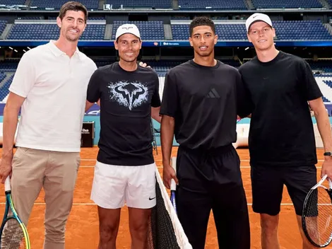 El dobles menos pensado: Nadal y Sinner con dos jugadores de Real Madrid y en pleno Bernabéu