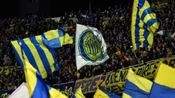 La bandera de Rosario Central en el Gigante de Arroyito.