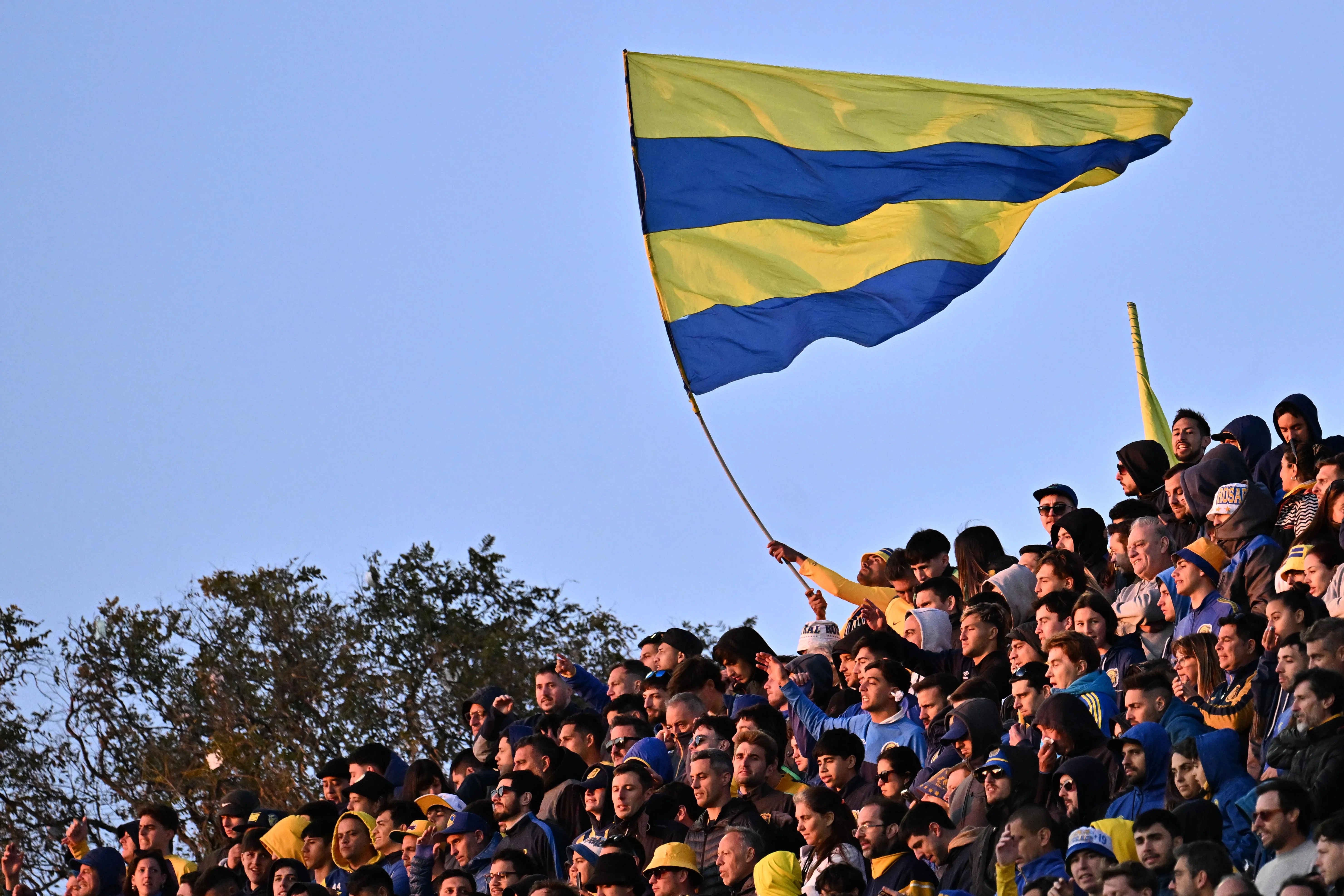 Los hinchas de Rosario Central en el Estadio Gigante de Arroyito. (Getty Images)