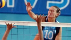 Micaela Vogel, durante su etapa en la Selección Argentina de Voley.