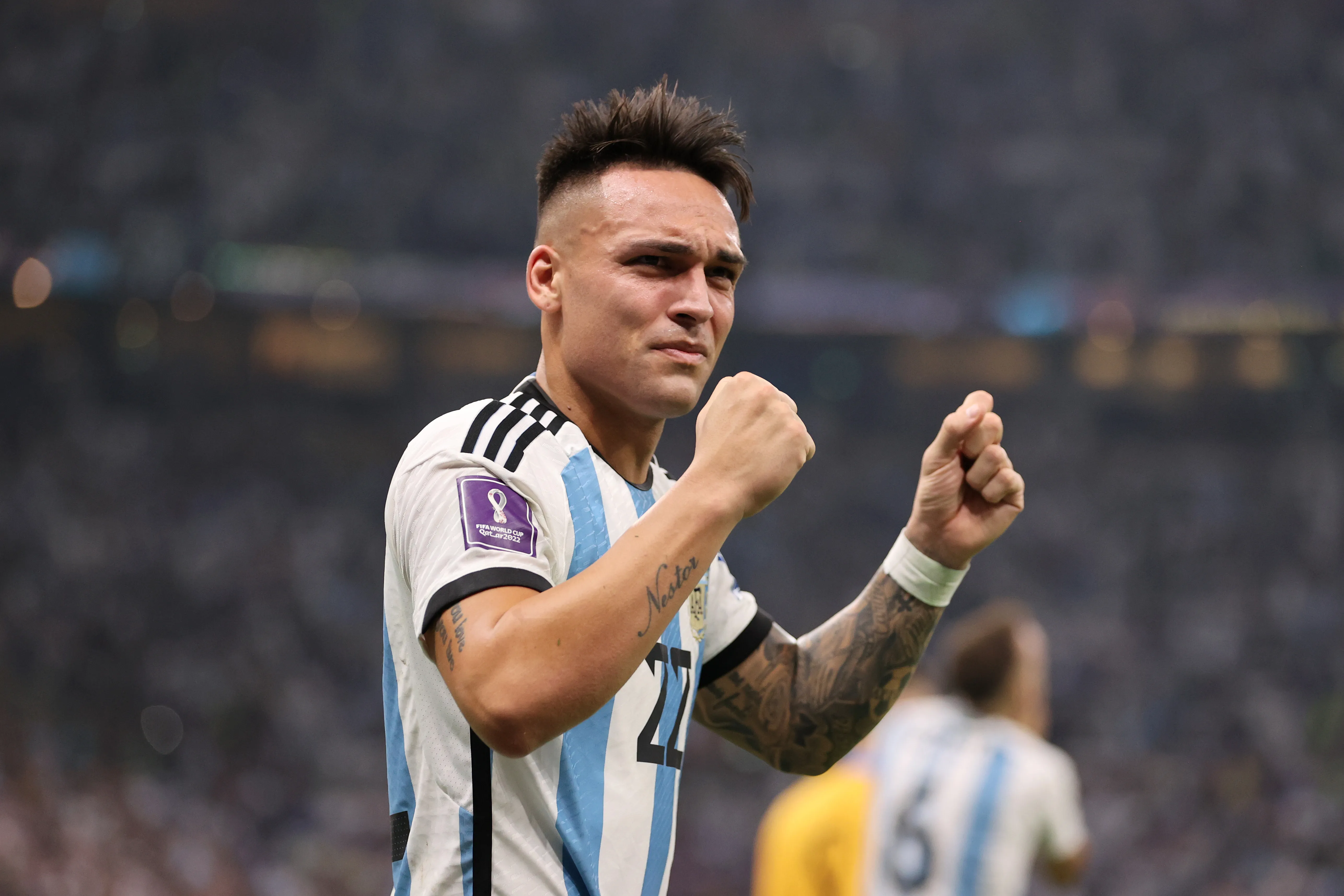 Lautaro Martínez en Qatar 2022 (Getty)