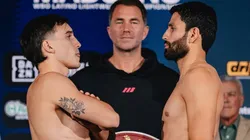 Alan "Veneno" Chaves y Miguel Madueño, en la previa de la pelea.