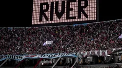 Los hinchas de River en el Estadio Monumental.