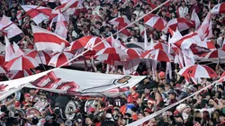 Los hinchas de River en el Estadio Monumental.