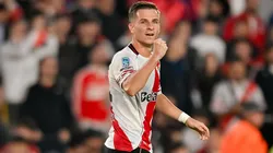 Giuliano Galoppo, autor del gol de River ante Aldosivi.