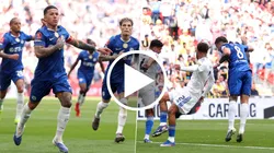 Enzo Fernández anotó el 1 a 0 del Chelsea contra el Leeds en la Semifinal de la FA Cup.