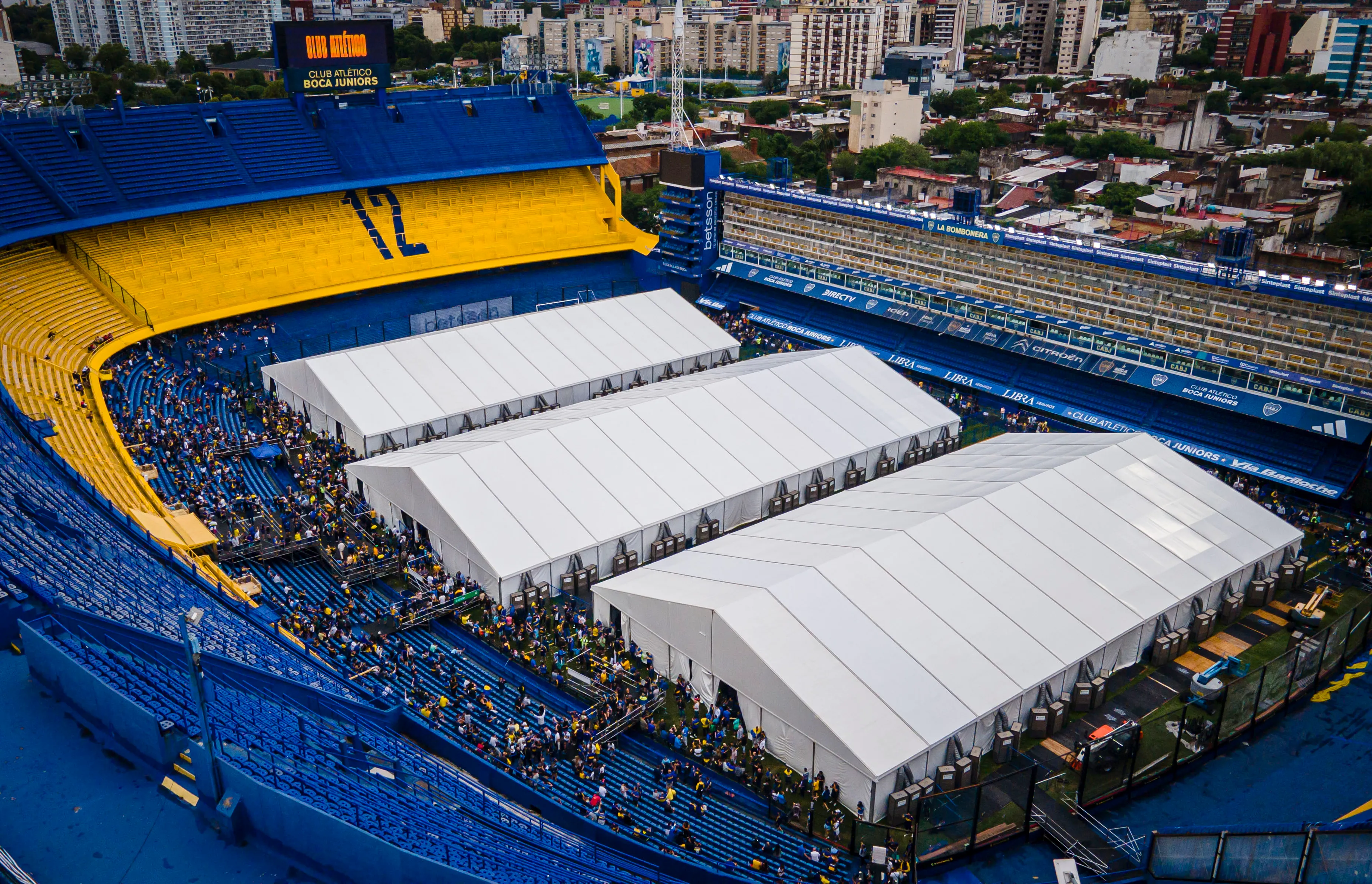 Las elecciones de Boca en 2023 en La Bombonera. (Getty Images)