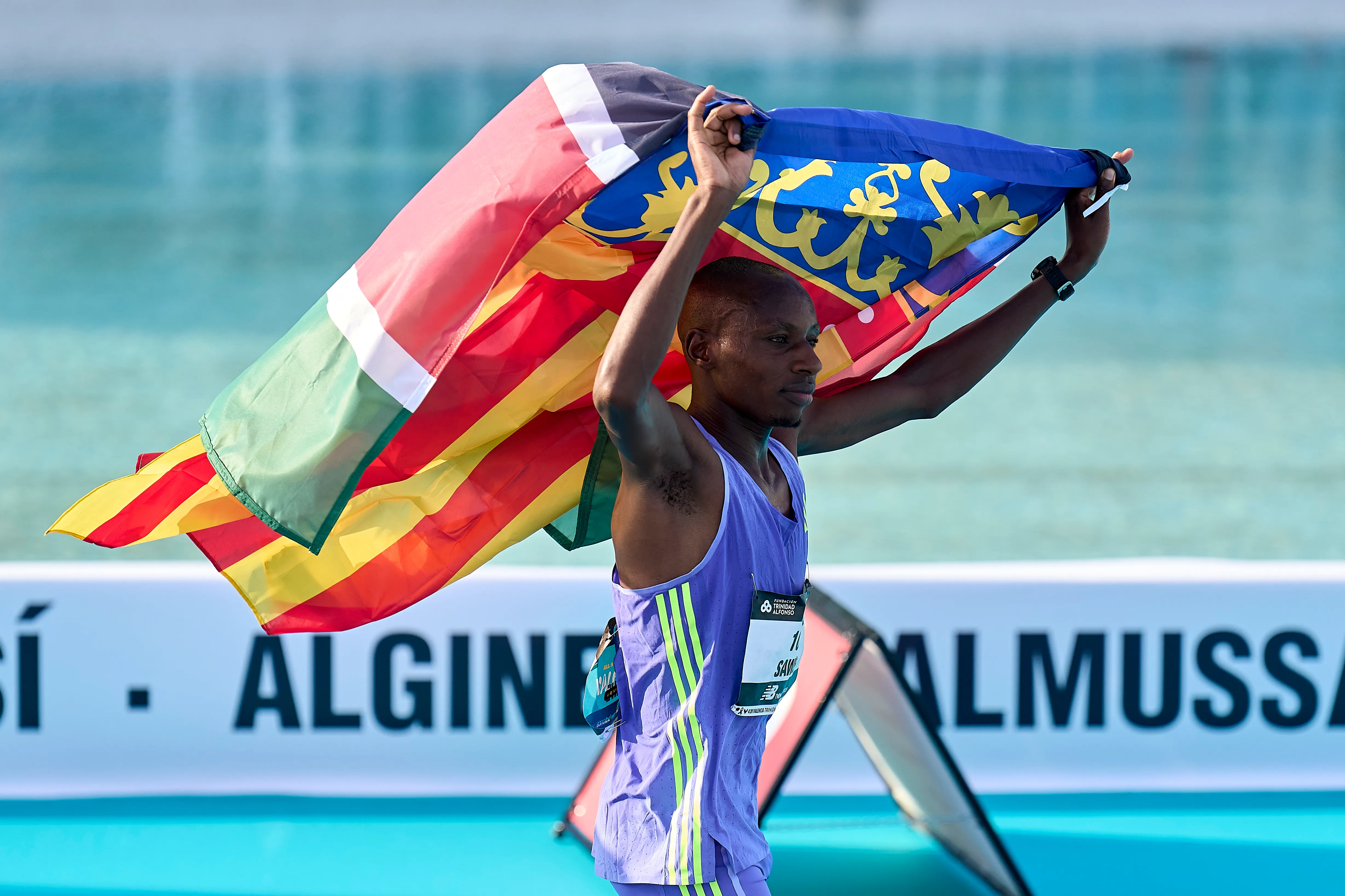 Sebastian Sawe, atleta keniata. (Getty Images)